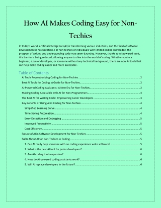 How AI Makes Coding Easy for Non-Techies