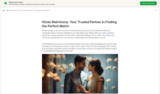 Hindu Matrimony: Your Trusted Partner in Finding the Perfect Match
