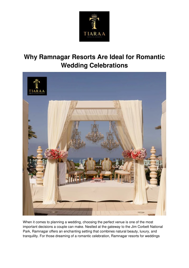 why ramnagar resorts are ideal for romantic