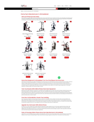 Home gym manufacturer in Ahmedabad