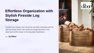 effortless organization with stylish fireside
