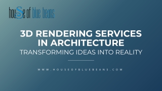 3d rendering services in architecture