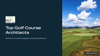 Top Golf Course Architects: Leading Experts in New Golf Course Design an