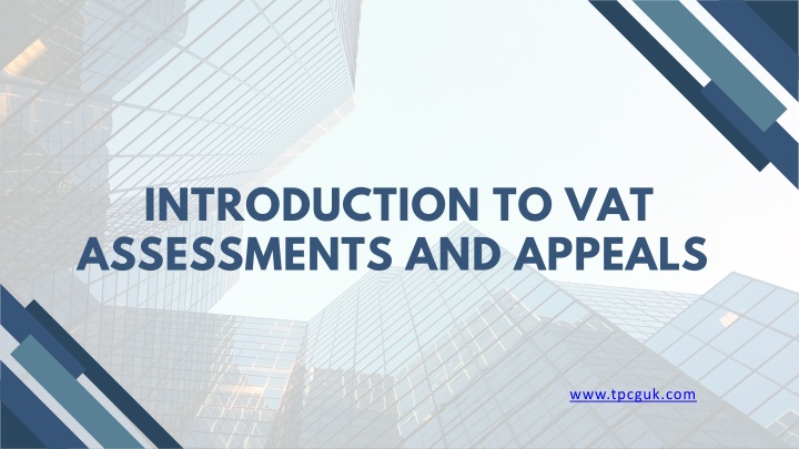 introduction to vat assessments and appeals