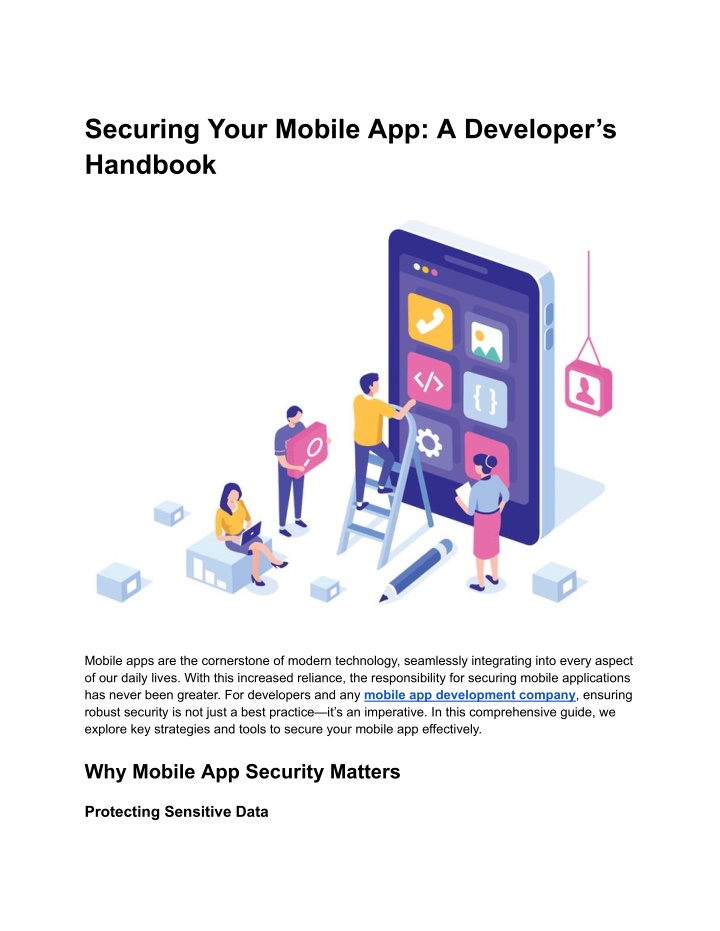 securing your mobile app a developer s handbook