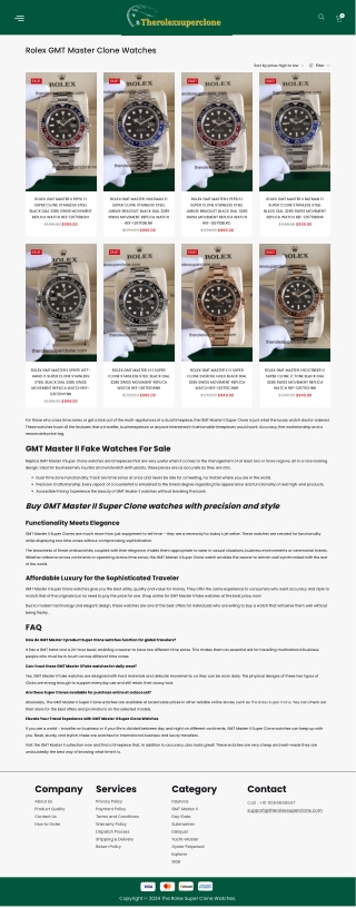 Rolex GMT Super Clone: Ultimate Luxury Watches Under Budget