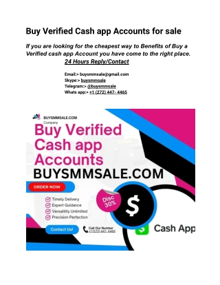How to Buy, Verified Cash App Accounts in 2025