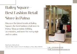Best Fashion Retail Store in Patna - Bailey Square