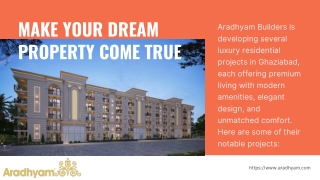 Luxury Residential project Ghaziabad - Aradhyam Builders Ghaziabad PDF