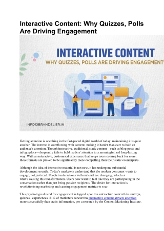 interactive content why quizzes polls are driving