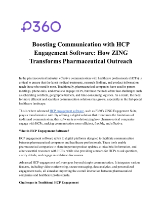 boosting communication with hcp engagement