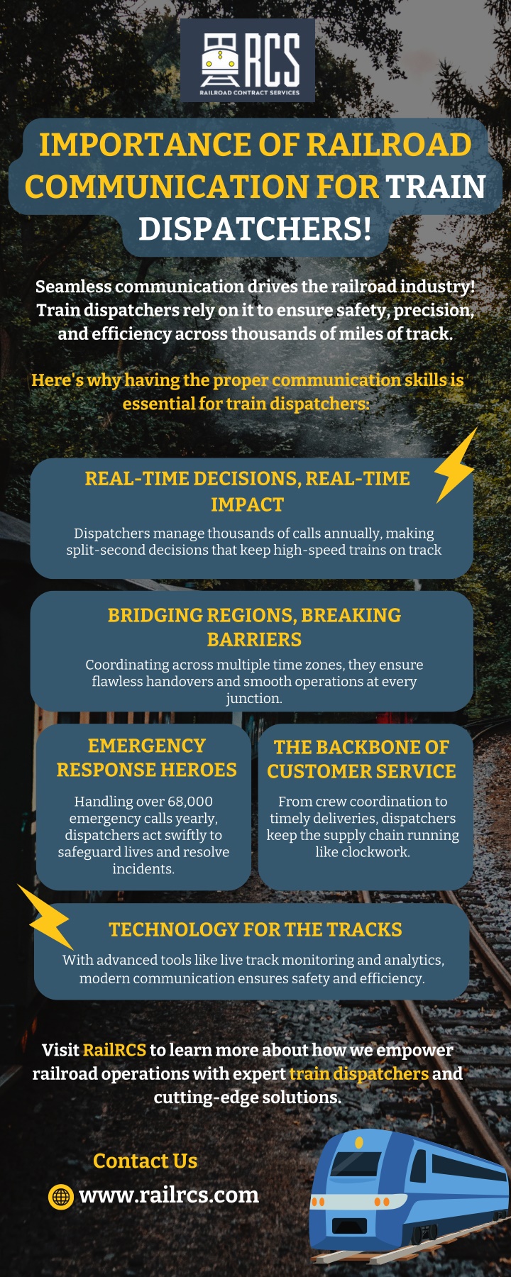 importance of railroad communication for train