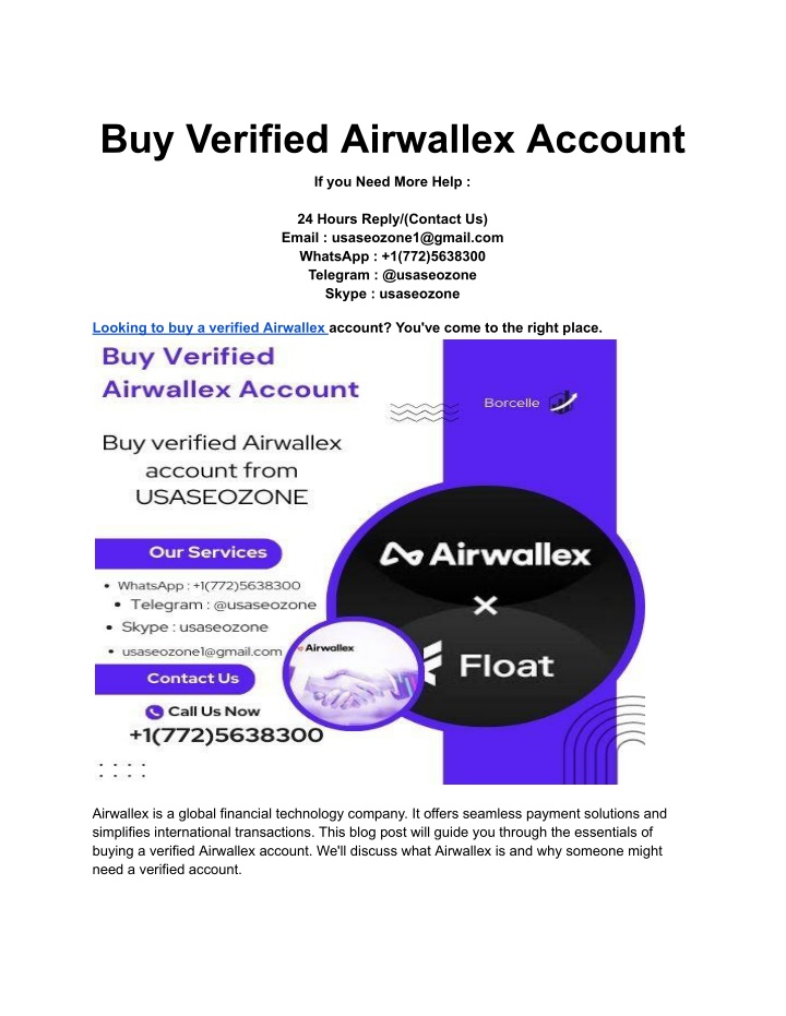 buy verified airwallex account