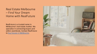 Real Estate Melbourne – Find Your Dream Home with RealFuture