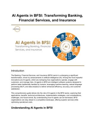 AI Agents in BFSI_ Transforming Banking, Financial Services, and Insurance