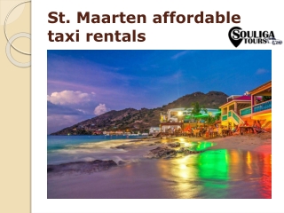 St. Maarten affordable taxi rentals