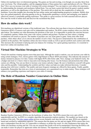 Playing Virtual Slots: The Thrills of Virtual Gaming