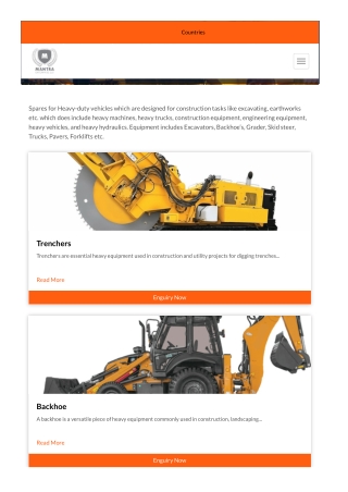 Heavy Equipment spare parts in usa