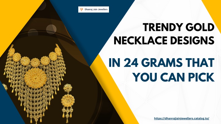 trendy gold necklace designs