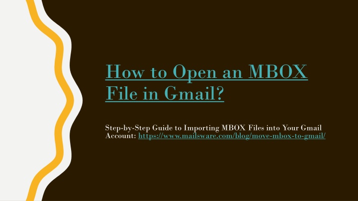 how to open an mbox file in gmail