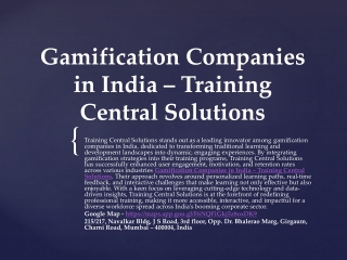 Gamification App  – Training Central Solutions