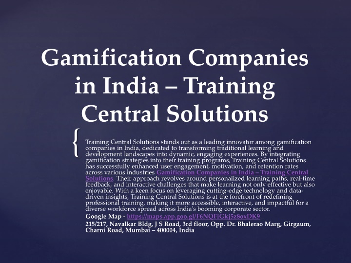 gamification companies in india training central solutions