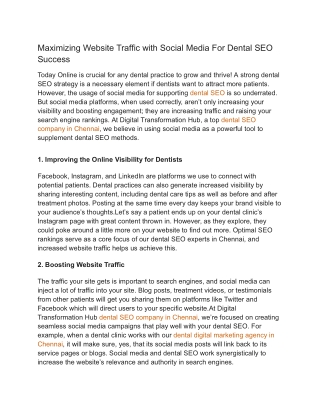 maximizing website traffic with social media