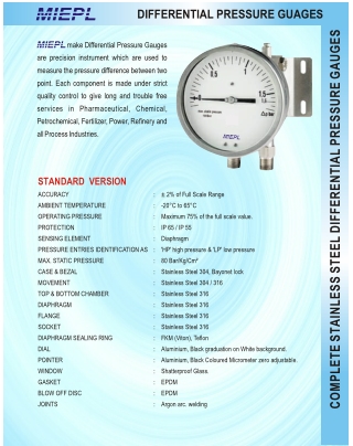 MIEPL Differential Gauges | Instronline