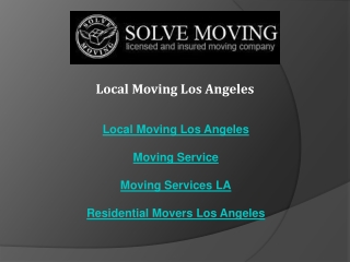 local moving los angeles