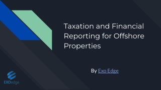 taxation and financial reporting for offshore