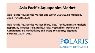 Asia Pacific Aquaponics Market