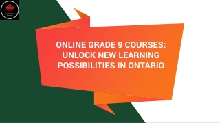 Achieve Academic Success with Flexible Online Grade 9 Courses