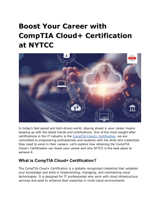 boost your career with comptia cloud