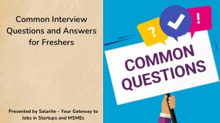 common interview questions and answers
