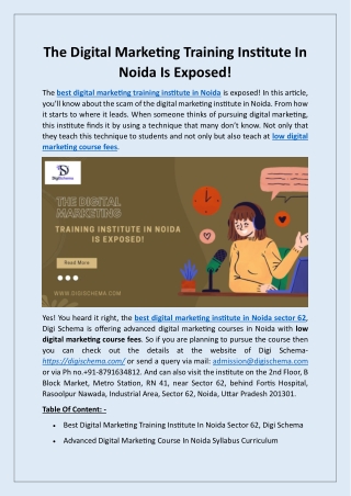 the digital marketing training institute in noida