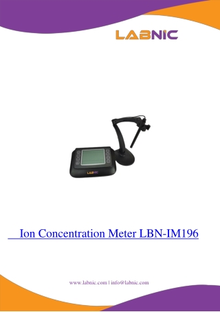 Ion Concentration Meter LBN-IM196