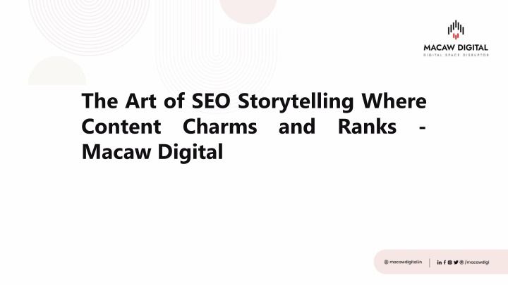 the art of seo storytelling where content charms