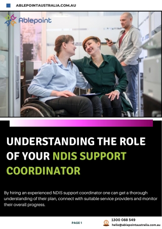 Understanding The Role Of Your NDIS Support Coordinator