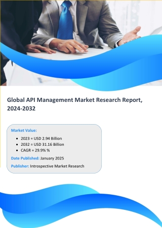 Global API Management Market Research Report,  2024-2032