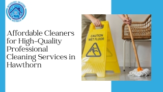 Affordable Cleaners for High-Quality Professional Cleaning Services in Hawthorn