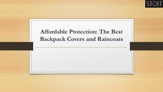 Affordable Protection_ The Best Backpack Covers and Raincoats