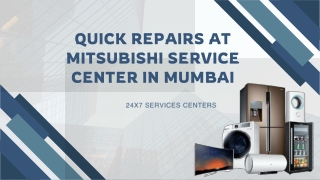 quick repairs at mitsubishi service center