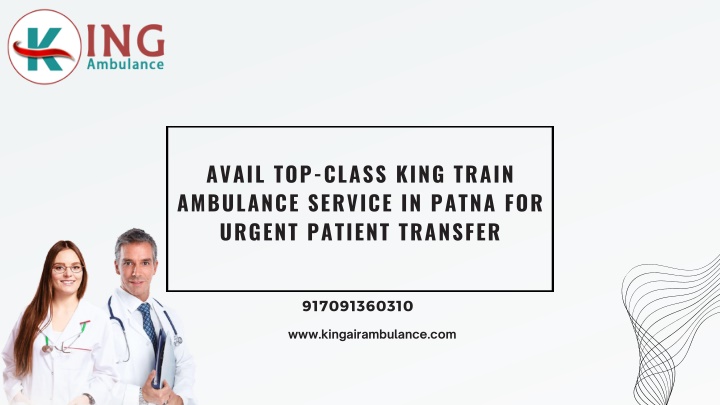 avail top class king train ambulance service