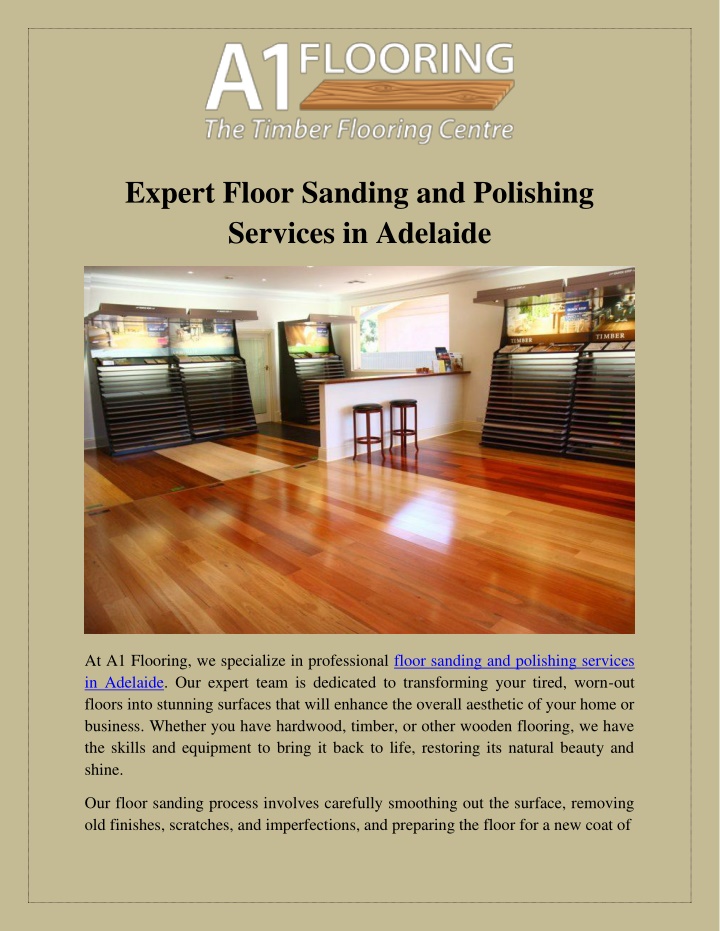 expert floor sanding and polishing services