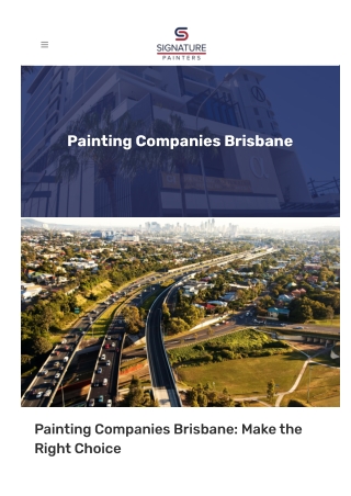 Painting Companies Brisbane