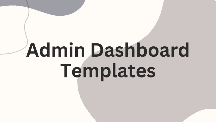 admin dashboard templates