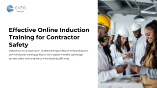 Effective Online Induction Training Software for Contractor Safety