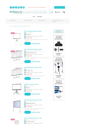 Projector Screen Rental Near Bengaluru, Karnataka