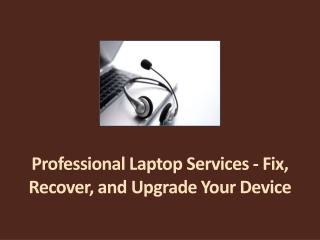 professional laptop services fix recover and upgrade your device