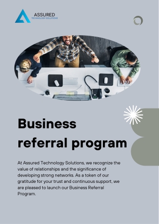 business referral program